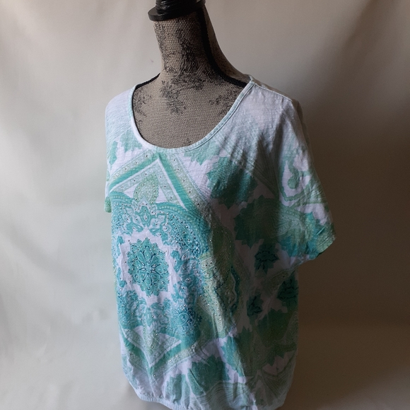 Style & Company women's short sleeve top - Picture 2 of 8